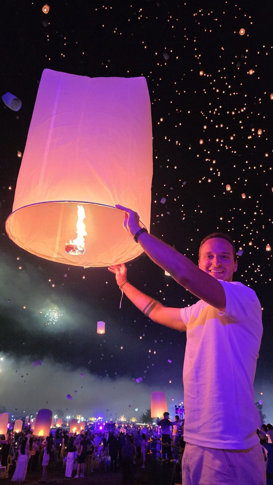 foto: festival de lanternas na Tailândia