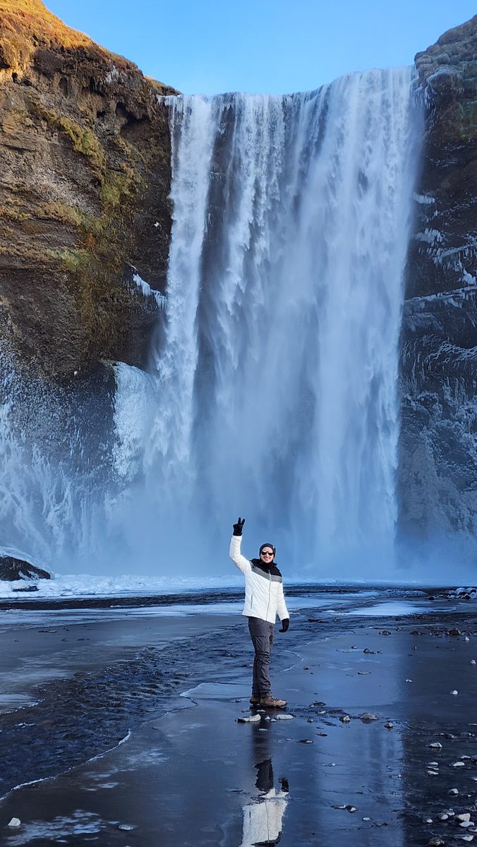foto: cachoeira Skógafoss, Islândia